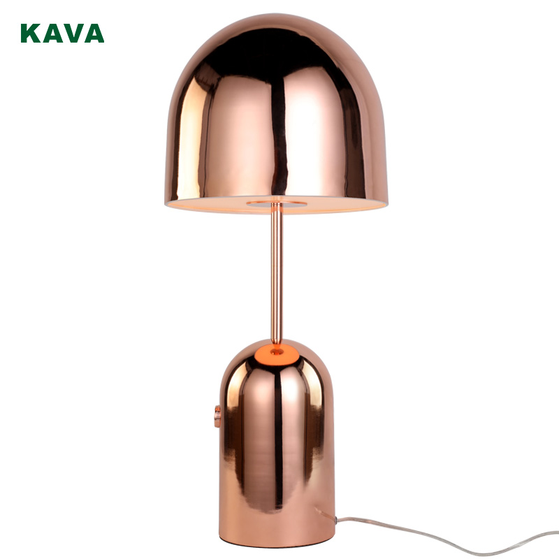 Modern Electroplated Rose Gold Antique Mushroom Lampshade Study and Bedroom Table Lamp 10697-1T