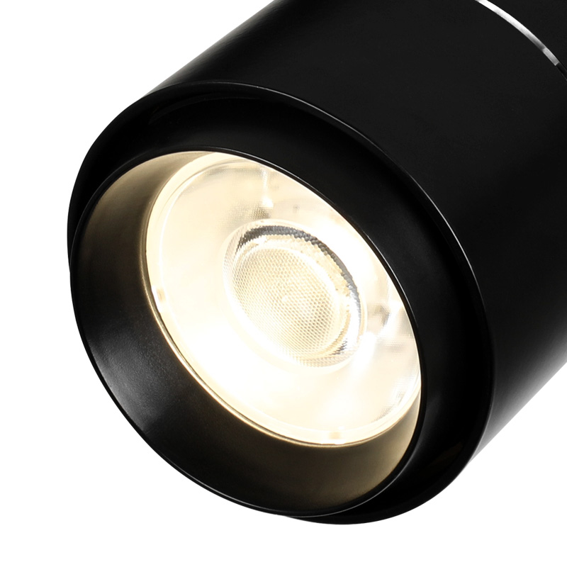 Меттовий чорний трековий світильник голови офісного використання освітлення виробника Spotlight